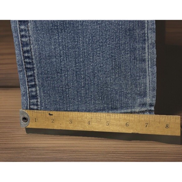 VINTAGE True Religion Ricky Straight Flap Jeans W32 MADE IN USA Y2K Horseshoe - Picture 5 of 7